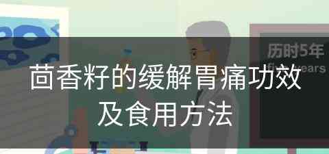 茴香籽的缓解胃痛功效及食用方法